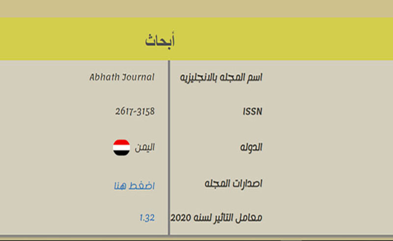 معامل التأثير العربي لعام 2020م